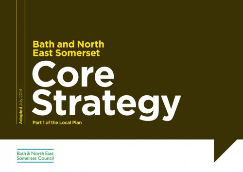 Front cover of the Adopted Core Strategy