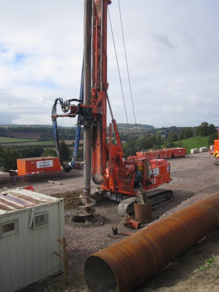 Drilling rig has been moved into position and is up and running