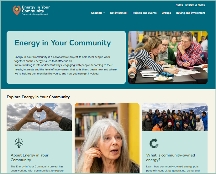 Open a large version of this image Energy in Your Community site preview