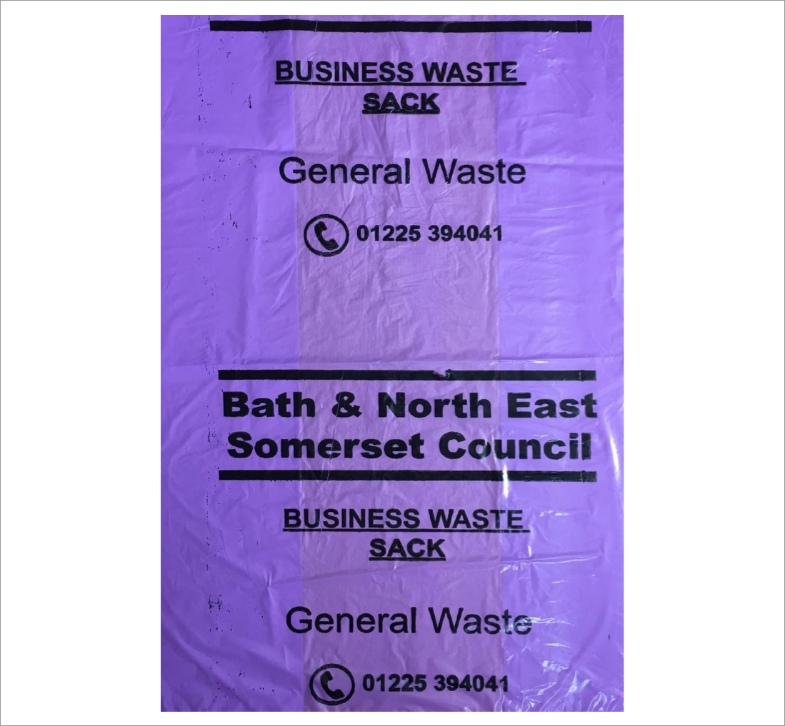 Lilac sack for non-recyclable business waste