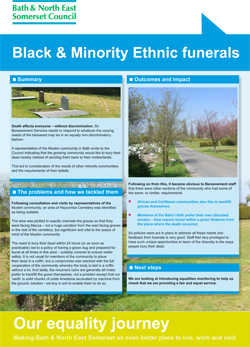 Black & Minority Ethnic funerals poster