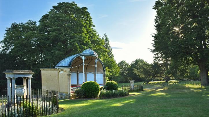 Royal Victoria Park Bandstand with views of Bath beyond