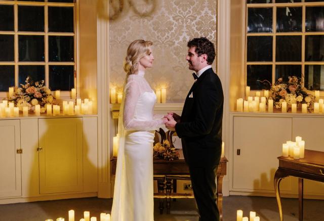 Candle lit ceremony taking place.