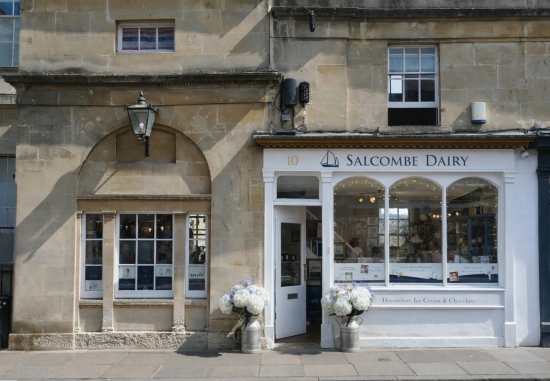 Salcombe Dairy shop on Pulteney Bridge