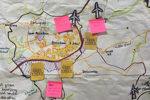 The poster for the  Community Energy Evening and Buffet - Peasedown, Wellow and Shoscombe