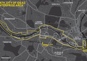 Bath City of Ideas Enterprise Area map