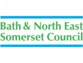 Image of Bath and North East Somerset Council logo in green text with blue horizontal lines