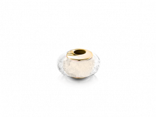 gold and clear charm bead