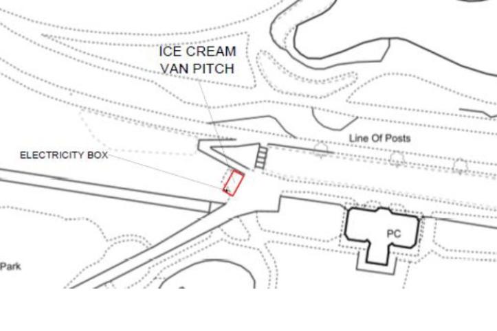Royal Victoria Park Ice Cream Van Pitch Map