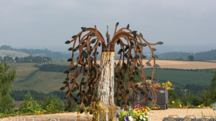 willow tree sculpture at Haycombe