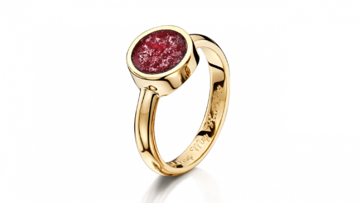 gold and ruby tribute ring
