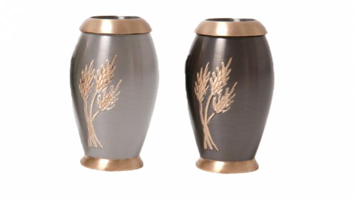 Mini cremation urns in different colours and finishes
